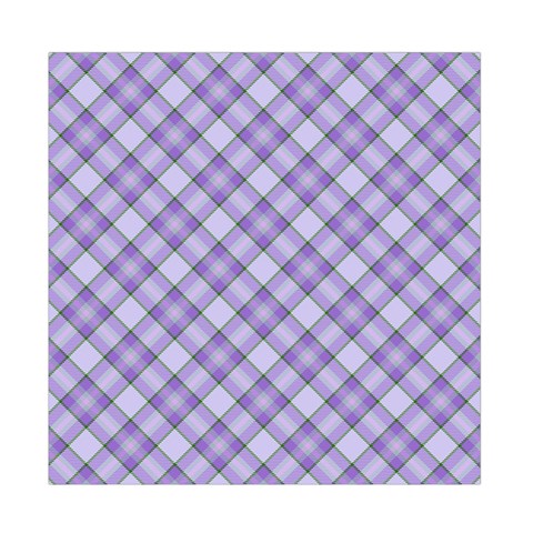 Purple Plaid Tartan 2 Diagonal Duvet Cover Double Side (Full/ Double Size) from ArtsNow.com Front