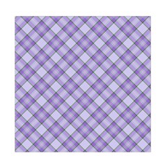 Purple Plaid Tartan 2 Diagonal Duvet Cover Double Side (Full/ Double Size) from ArtsNow.com Front