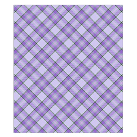 Purple Plaid Tartan 2 Diagonal Duvet Cover Double Side (California King Size) from ArtsNow.com Front