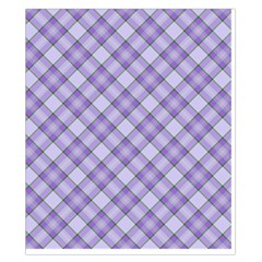 Purple Plaid Tartan 2 Diagonal Duvet Cover Double Side (California King Size) from ArtsNow.com Front