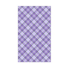 Purple Plaid Tartan 2 Diagonal Duvet Cover Double Side (Single Size) from ArtsNow.com Front