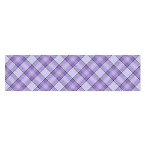 Purple Plaid Tartan 2 Diagonal Oblong Satin Scarf (16  x 60 ) from ArtsNow.com Front