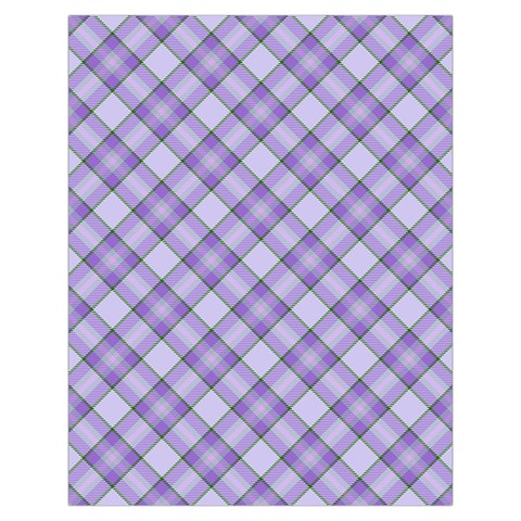 Purple Plaid Tartan 2 Diagonal Toiletries Pouch from ArtsNow.com Back