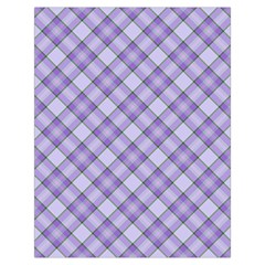 Purple Plaid Tartan 2 Diagonal Toiletries Pouch from ArtsNow.com Back