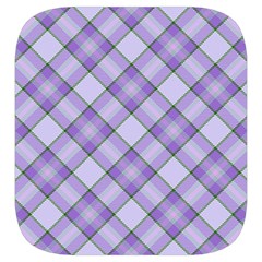 Purple Plaid Tartan 2 Diagonal Toiletries Pouch from ArtsNow.com Side Right