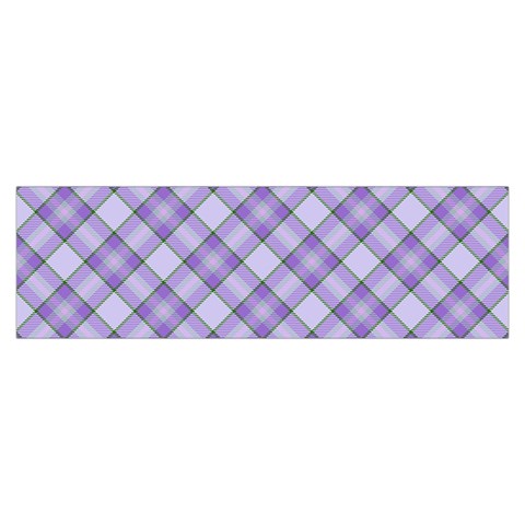 Purple Plaid Tartan 2 Diagonal Toiletries Pouch from ArtsNow.com Hand Strap