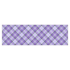 Purple Plaid Tartan 2 Diagonal Toiletries Pouch from ArtsNow.com Hand Strap