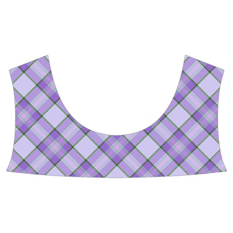 Purple Plaid Tartan 2 Diagonal Sleeveless Cozy Lounge Set  from ArtsNow.com Front Top