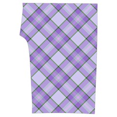 Purple Plaid Tartan 2 Diagonal Sleeveless Cozy Lounge Set  from ArtsNow.com Front Bottom Left