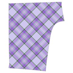 Purple Plaid Tartan 2 Diagonal Sleeveless Cozy Lounge Set  from ArtsNow.com Back Bottom Left