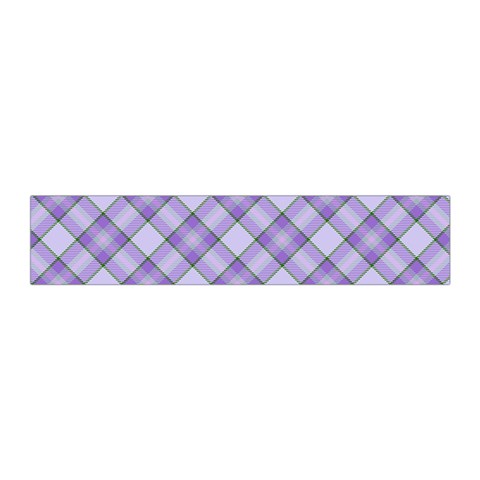 Purple Plaid Tartan 2 Diagonal Pleated Skirt from ArtsNow.com Waist Band