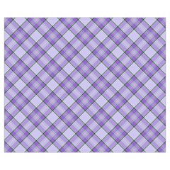 Purple Plaid Tartan 2 Diagonal Medium Tote Bag from ArtsNow.com Front