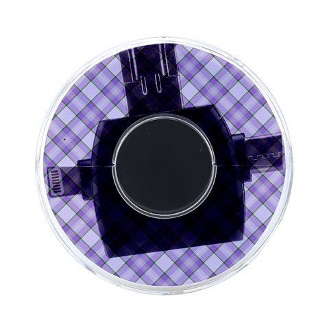 Purple Plaid Tartan 2 Diagonal On Front