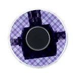 Purple Plaid Tartan 2 Diagonal On-the-Go Memory Card Reader