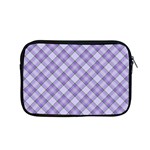 Purple Plaid Tartan 2 Diagonal Apple MacBook Pro 15  Zipper Case