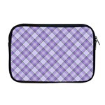 Purple Plaid Tartan 2 Diagonal Apple MacBook Pro 17  Zipper Case