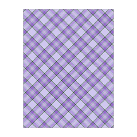 Purple Plaid Tartan 2 Diagonal Medium Tapestry from ArtsNow.com Front