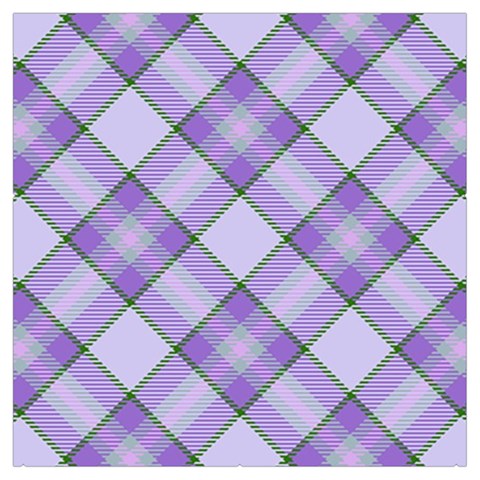 Purple Plaid Tartan 2 Diagonal Everyday Shoulder Bag with Pouch Bag from ArtsNow.com Front