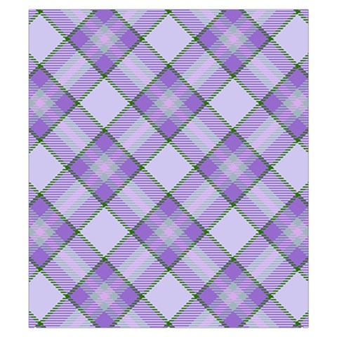 Purple Plaid Tartan 2 Diagonal Everyday Shoulder Bag with Pouch Bag from ArtsNow.com Back