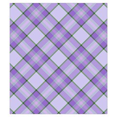 Purple Plaid Tartan 2 Diagonal Everyday Shoulder Bag with Pouch Bag from ArtsNow.com Back