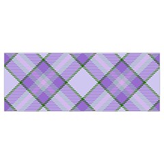 Purple Plaid Tartan 2 Diagonal Everyday Shoulder Bag with Pouch Bag from ArtsNow.com Tab