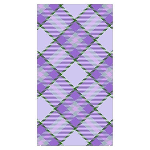 Purple Plaid Tartan 2 Diagonal Everyday Shoulder Bag with Pouch Bag from ArtsNow.com Left