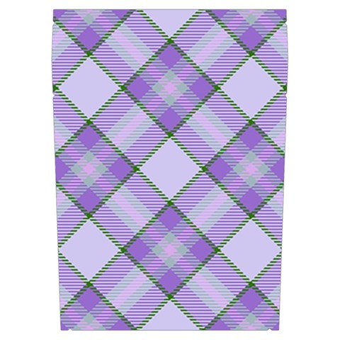 Purple Plaid Tartan 2 Diagonal Everyday Shoulder Bag with Pouch Bag from ArtsNow.com Right Pocket