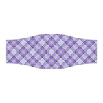 Purple Plaid Tartan 2 Diagonal Stretchable Headband