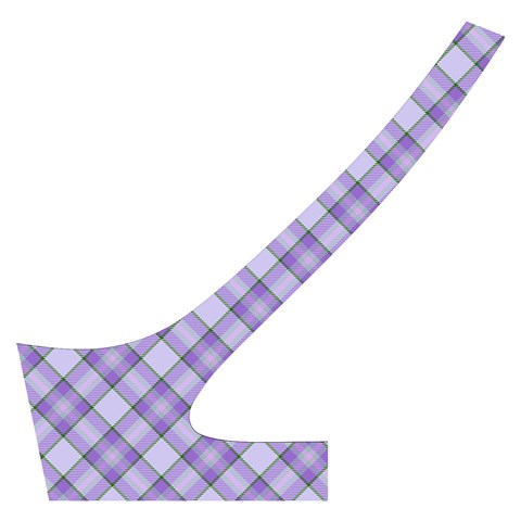 Purple Plaid Tartan 2 Diagonal Cross Back Hipster Bikini Set from ArtsNow.com Back Left