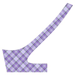 Purple Plaid Tartan 2 Diagonal Cross Back Hipster Bikini Set from ArtsNow.com Back Left