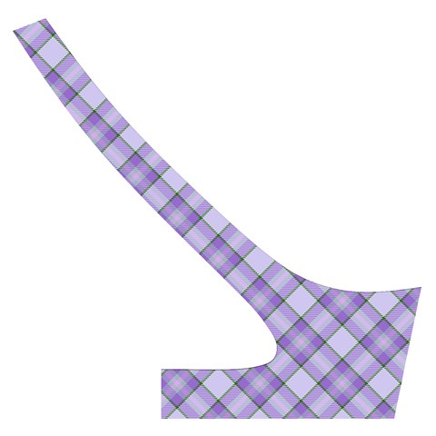 Purple Plaid Tartan 2 Diagonal Cross Back Hipster Bikini Set from ArtsNow.com Back Right