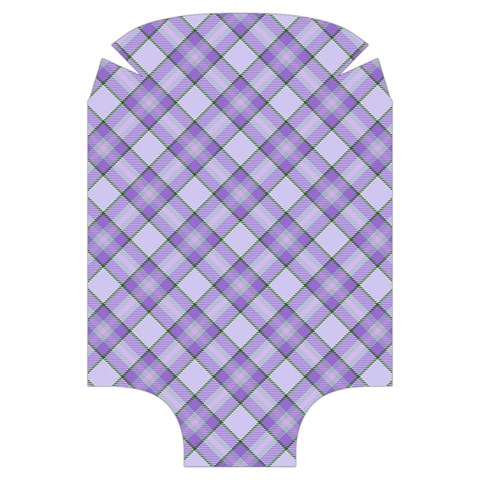 Purple Plaid Tartan 2 Diagonal Luggage Cover (Large) from ArtsNow.com Front