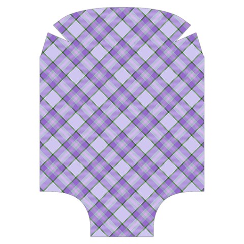 Purple Plaid Tartan 2 Diagonal Luggage Cover (Medium) from ArtsNow.com Front