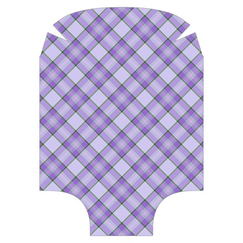 Purple Plaid Tartan 2 Diagonal Luggage Cover (Medium) from ArtsNow.com Back