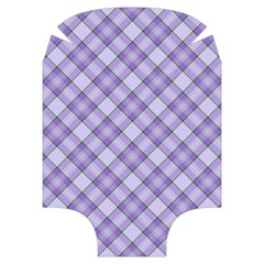 Purple Plaid Tartan 2 Diagonal Luggage Cover (Medium) from ArtsNow.com Back