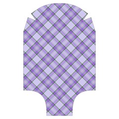 Purple Plaid Tartan 2 Diagonal Luggage Cover (Small) from ArtsNow.com Front