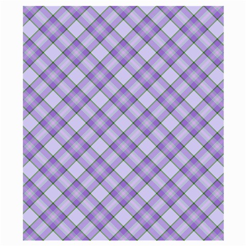 Purple Plaid Tartan 2 Diagonal Kids  Hooded Rain Ponchos from ArtsNow.com Hood Right