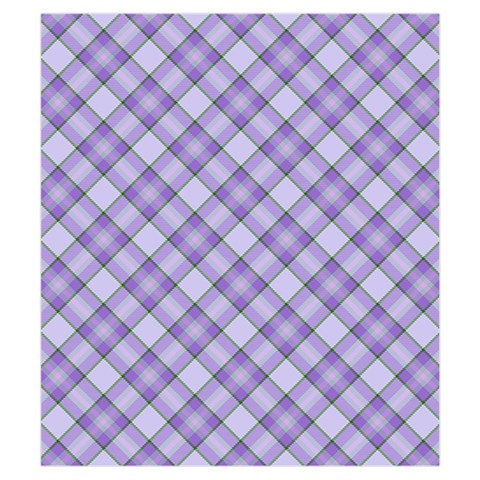 Purple Plaid Tartan 2 Diagonal Kids  Hooded Rain Ponchos from ArtsNow.com Pocket