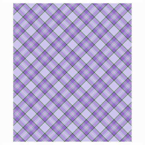 Purple Plaid Tartan 2 Diagonal Kids  Hooded Rain Ponchos from ArtsNow.com Hood Left