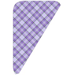 Purple Plaid Tartan 2 Diagonal Belt Pouch Bag (Small) from ArtsNow.com Front Right