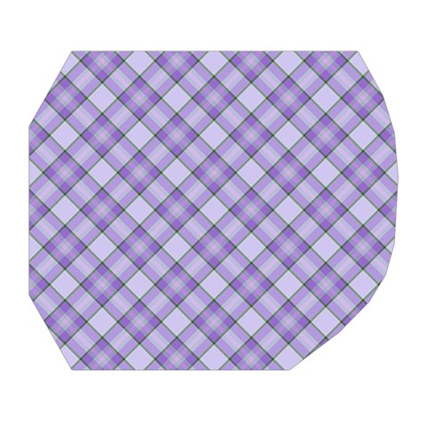 Purple Plaid Tartan 2 Diagonal Belt Pouch Bag (Small) from ArtsNow.com Tape