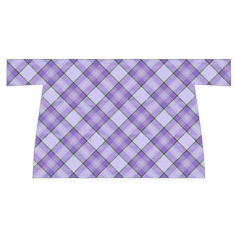 Purple Plaid Tartan 2 Diagonal Wristlet Pouch Bag (Small) from ArtsNow.com Front