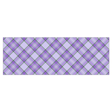 Purple Plaid Tartan 2 Diagonal Wristlet Pouch Bag (Small) from ArtsNow.com Bottom