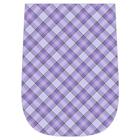 Purple Plaid Tartan 2 Diagonal Wristlet Pouch Bag (Small) from ArtsNow.com Right Side