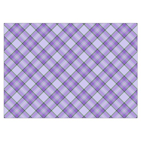 Purple Plaid Tartan 2 Diagonal Wristlet Pouch Bag (Small) from ArtsNow.com Belt Loop