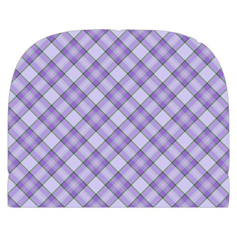 Purple Plaid Tartan 2 Diagonal Make Up Case (Small) from ArtsNow.com Front