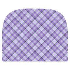 Purple Plaid Tartan 2 Diagonal Make Up Case (Small) from ArtsNow.com Front