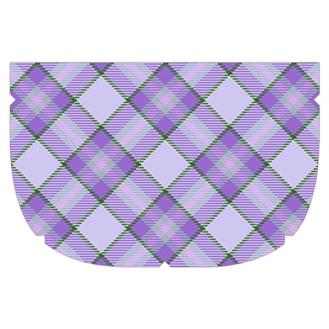 Purple Plaid Tartan 2 Diagonal Make Up Case (Small) from ArtsNow.com Side Right