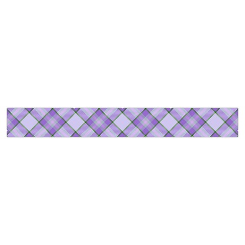 Purple Plaid Tartan 2 Diagonal Make Up Case (Small) from ArtsNow.com Zipper Tape Front