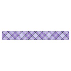 Purple Plaid Tartan 2 Diagonal Make Up Case (Small) from ArtsNow.com Zipper Tape Front